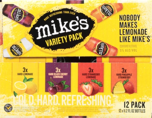Mike's Hard Lemonade Variety Pack, 12 bottles / 11.2 fl oz - Fry’s Food