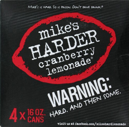 Mike's Harder Cranberry Hard Lemonade Perspective: top