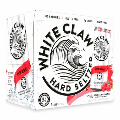 White Claw Hard Seltzer Raspberry Perspective: top