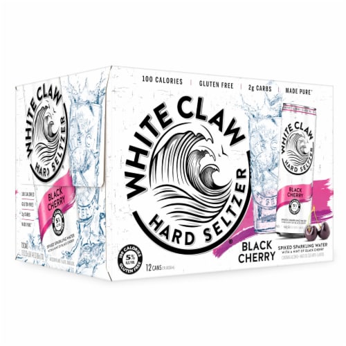 White Claw Hard Seltzer Black Cherry Perspective: top