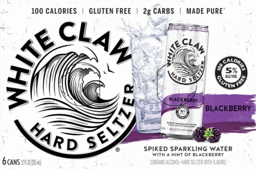 White Claw Hard Seltzer Blackberry Perspective: top