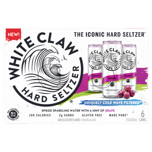 White Claw Hard Seltzer® Grape Perspective: top