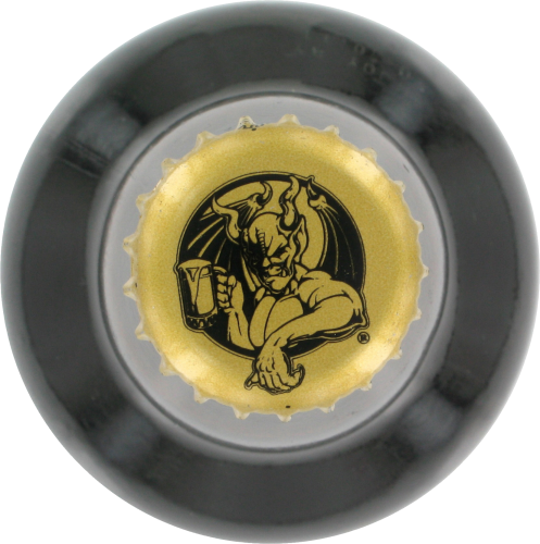 Stone Brewing Arrogant Bastard Ale Bottle Perspective: top
