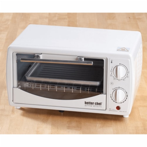 Better Chef 9L Toaster Oven Broiler With Slide Out Rack And Bake Tray Red 1 unit Foods Co