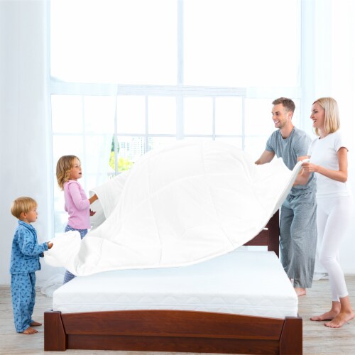 PiccoCasa Soft Lightweight Down Alternative Comforter Duvet Insert Perspective: top
