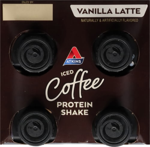 Atkins® Iced Coffee Vanilla Latte Protein Shake Perspective: top