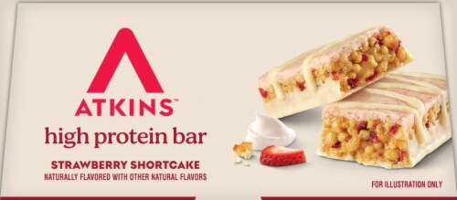 Atkins™ High Protein Meal Bar Strawberry Shortcake Perspective: top