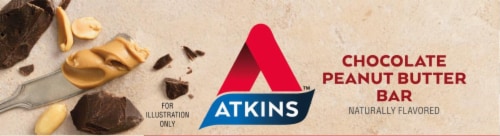 Atkins™ Protein Meal Bar Chocolate Peanut Butter Perspective: top