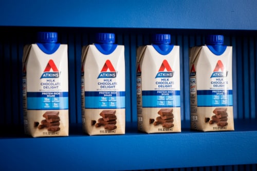 Atkins Milk Chocolate Delight Protein Shake - Value Pack Perspective: top