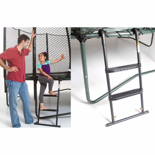 JumpSport SureStep Removable 2-Step Trampoline Safety Ladder - Easy to Attach Perspective: top
