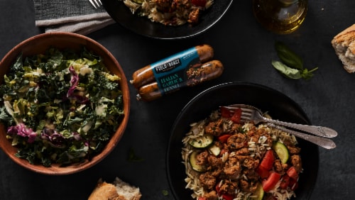 Field Roast Italian Garlic & Fennel Plant-Based Sausage Perspective: top