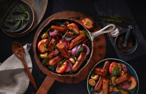 Field Roast Smoked Apple & Sage Plant-Based Sausages Perspective: top