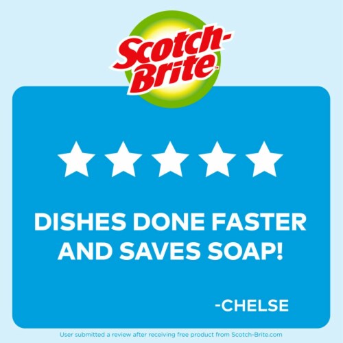 Scotch-Brite™ Advanced Soap Control Dishwand Brush Scrubber - Gray Perspective: top