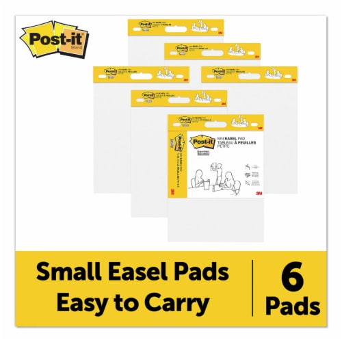 Post-it Easel 15x18 Pads Super Sticky Self Stick Easel Pads - White Perspective: top