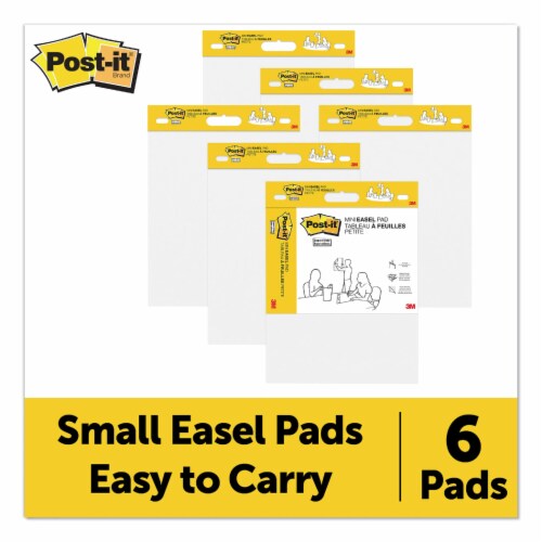 Post-it Easel 15x18 Pads Super Sticky Self Stick Easel Pads - White Perspective: top