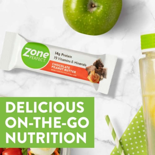 ZonePerfect® Chocolate Peanut Butter Nutrition Bars Perspective: top