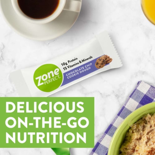 ZonePerfect® Chocolate Chip Cookie Dough Nutrition Bars Perspective: top