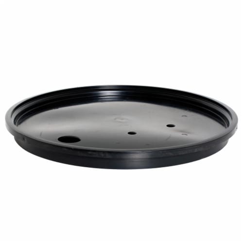 Active Aqua DRM58T 55 Gallon Drum Hydroponic Reservoir w/ Pre-Drilled Cover Lid Perspective: top