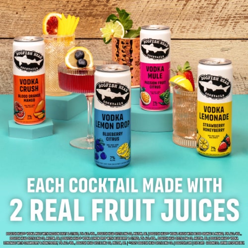 Dogfish Head Vodka Cocktail Mix Pack Perspective: top