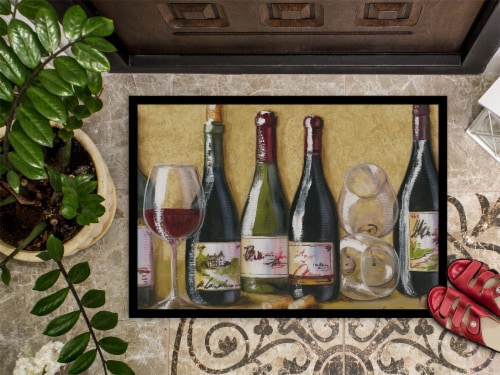 Carolines Treasures  TMTR0271JMAT Wine Du Vin by Malenda Trick Indoor or Outdoor Perspective: top