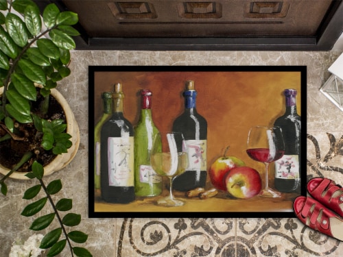 Carolines Treasures TMTR300AJMAT Wine by Malenda Trick Doormat 24x36 Perspective: top