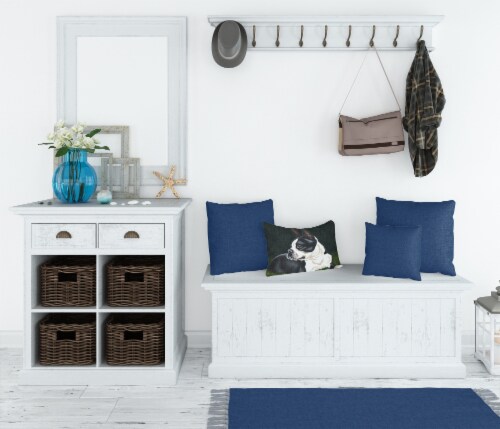 Carolines Treasures AMB1321PW1216 Boston Terrier Beauty Canvas Fabric Decorativ Perspective: top