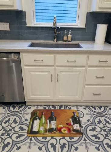Carolines Treasures  TMTR300ARUG Wine by Malenda Trick Machine Washable Memory F Perspective: top
