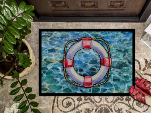 Carolines Treasures  BB5344MAT Life Saver Indoor or Outdoor Mat 18x27 Perspective: top