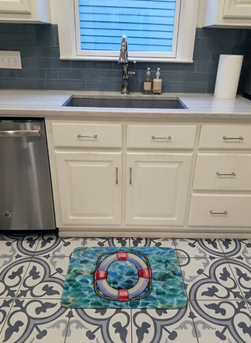 Carolines Treasures  BB5344RUG Life Saver Machine Washable Memory Foam Mat Perspective: top