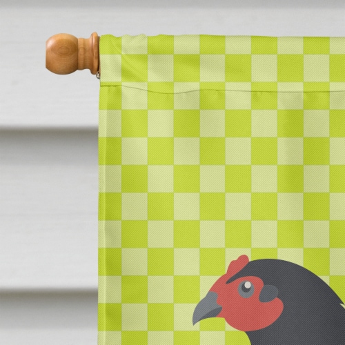 Carolines Treasures BB7661CHF Jersey Giant Chicken Green Flag Canvas House Size Perspective: top
