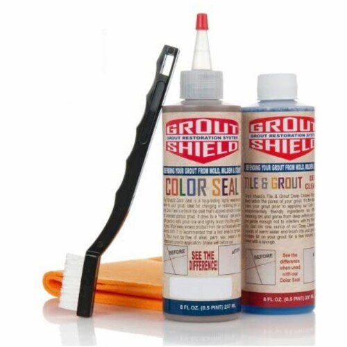 Grout Shield Grout Restoration System- (Tobacco Brown) Perspective: top