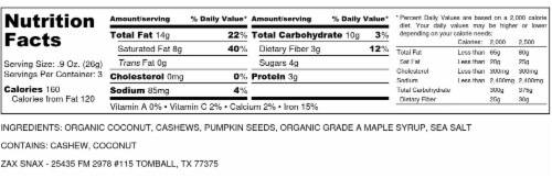 Organic All-Natural Snack | Dehydrated Coconut Snack | 2.7 oz Per Bag Perspective: top