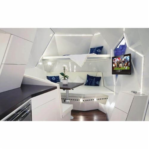 Supersonic SC1312 13.3 inch 720p LED HD TV with DVD Player Perspective: top