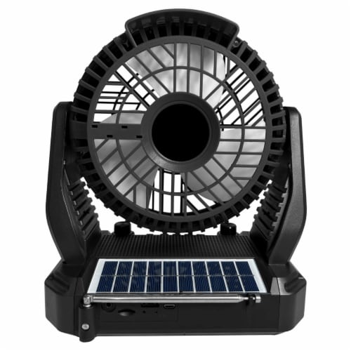 Keanu Solar Power Portable Fan Speaker Perspective: top