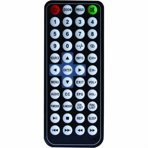 Supersonic SC499 9 inch Portable Widescreen LCD TV with Tuner Perspective: top