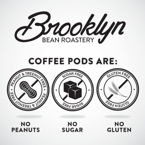 Brooklyn Beans Dark Roast Coffee Pods, for 2.0 Keurig, Fuhgeddaboutit, 72 Count Perspective: top