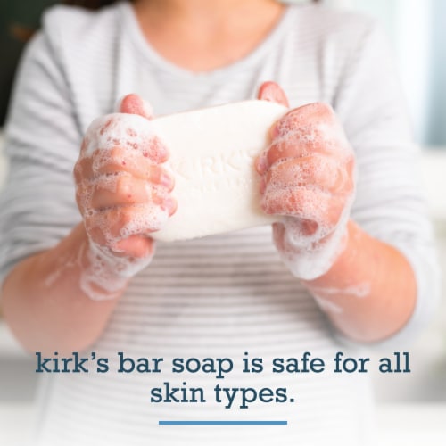 Kirk's Original Fresh Scent Gentle Castile Bar Soap Perspective: top