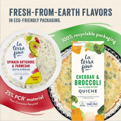 La Terra Fina® Spinach Artichoke & Parmesan Family Size Dip & Spread Perspective: top