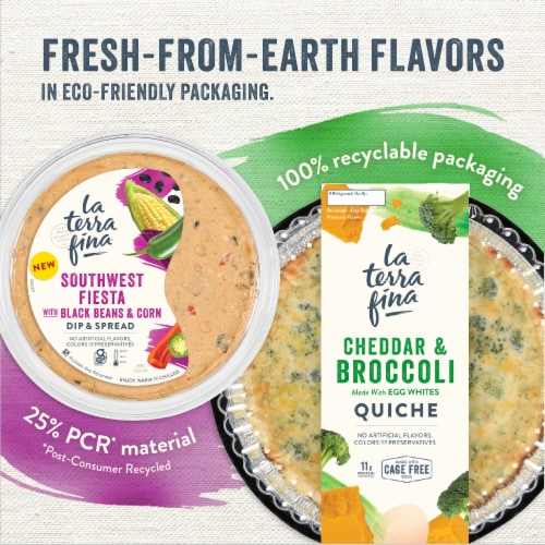La Terra Fina® Southwest Fiesta with Black Beans and Corn Dip & Spread Perspective: top