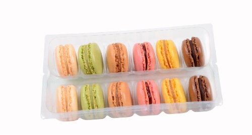 Galaxy Desserts French Macarons Perspective: top