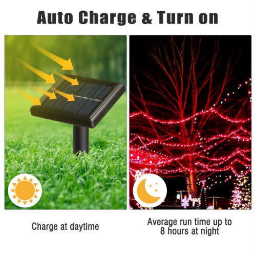 Solar String Lights 36 FT Waterproof Red Solar Xmas Lights Outdoor Tree Yard 1 City Market