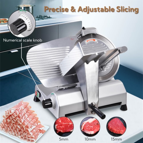 12 Blade Commercial Meat Slicer Electric Deli Food Cutter