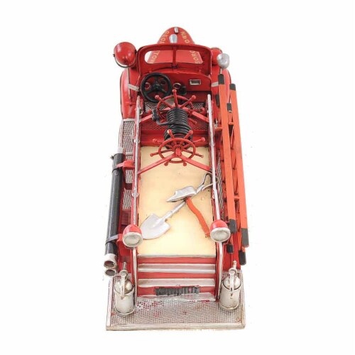 Old Modern Handicrafts AJ020 1938 Red Fire Engine Ford 1:40 Perspective: top