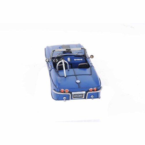 OLD MODERN HANDICRAFTS AJ039 Blue Chevrolet Corvette Sting Ray Sports Car Perspective: top