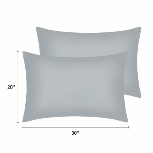 uxcell Set of 2 Satin Pillow Cases Envelope Closure Perspective: top