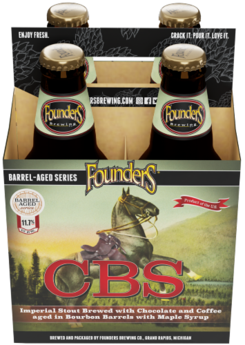 Founders Brewing Barrel Aged Series CBS Imperial Stout Craft Beer Perspective: top