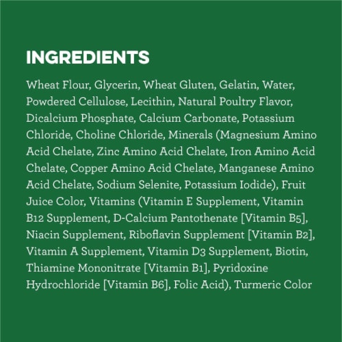 Greenies Original Dental Dog Treats Regular Perspective: top