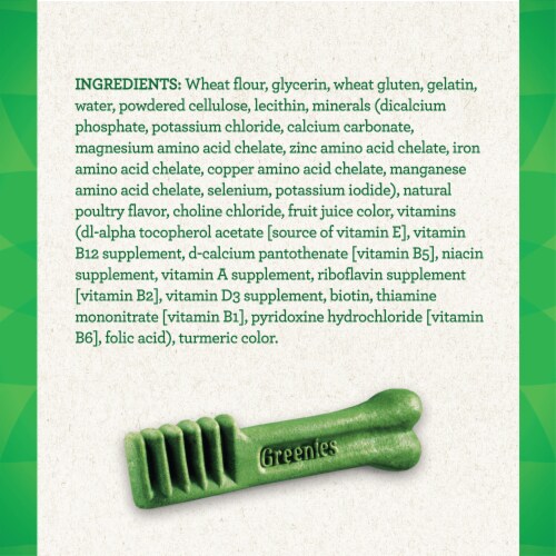 GREENIES Original Regular Natural Dog Dental Treats, 3 oz. Pack (3 Treats) Perspective: top