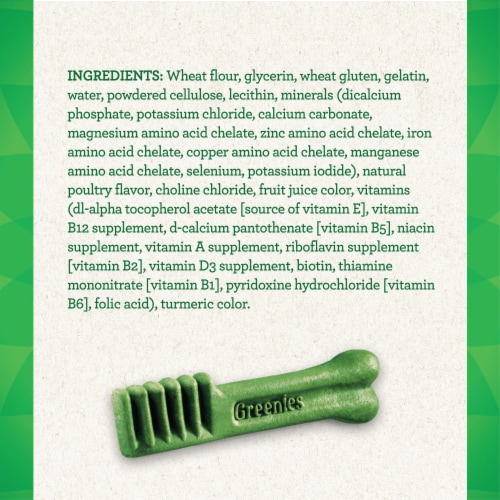 Greenies Original Teenie Dental Dog Treats Perspective: top