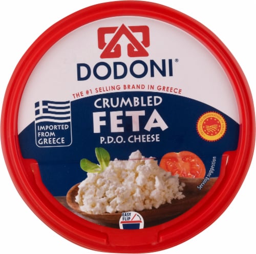 Dodoni® Crumbled Feta Tub Perspective: top